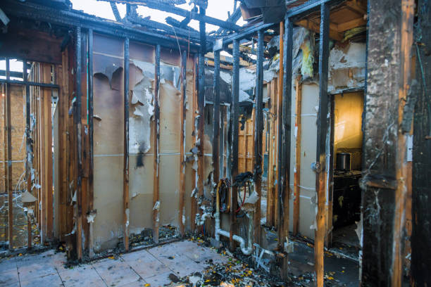 Professional Fire Damage Restoration technician working in Hannibal, MO